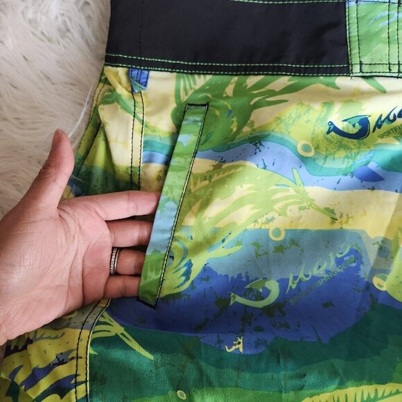 Mojo Gear Fishing Performance Board Shorts Swim Trunk Men Sz 36 - Picture 13 of 16